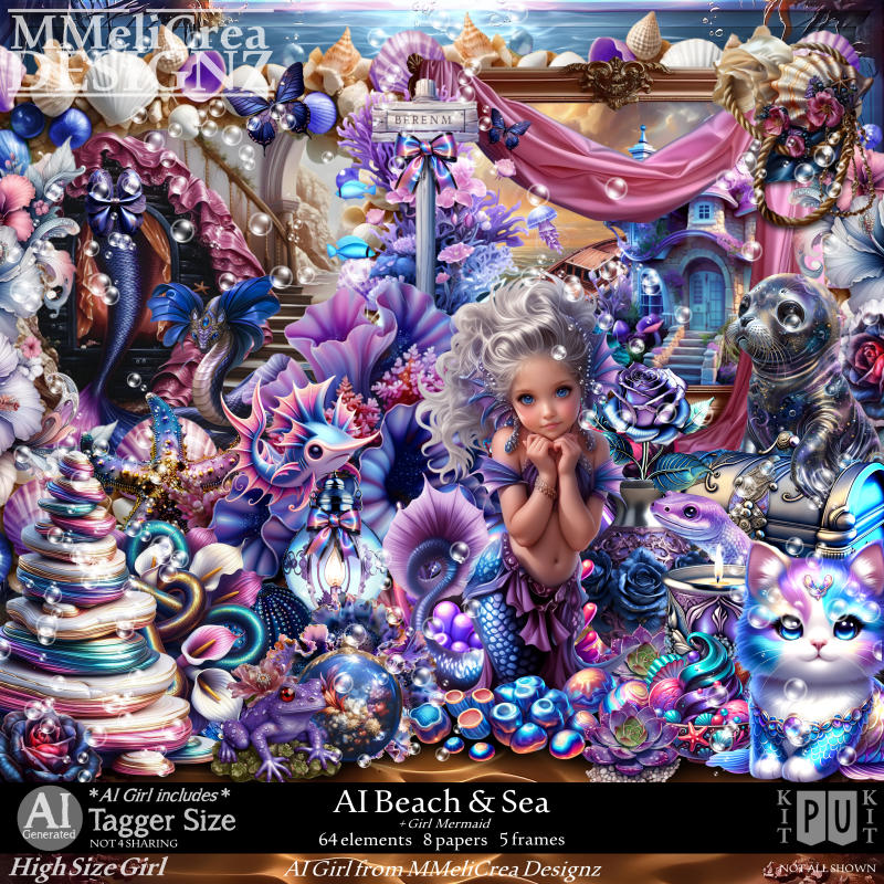 (image for) AI PU - Beach & Sea (PU/TS/PNG)
